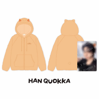 (PRE-ORDER) STRAY KIDS - SKZOO FLEECE HOOD ZIP-UP - RUN IT (8 VERSIONS)
