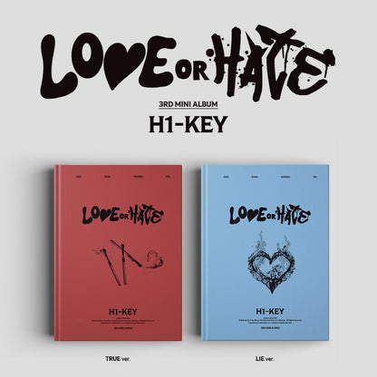 H1-KEY - 3RD MINI ALBUM [LOVE OR HATE] (2 VERSIONS)