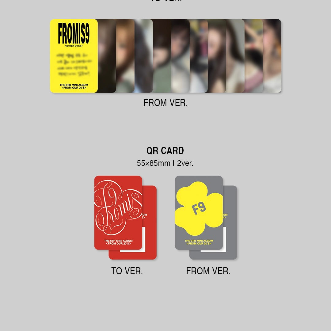 FROMIS_9 - 6TH MINI ALBUM [FROM OUR 20'S] [POSTCARD VER.] (2 VERSIONS) - LightUpK