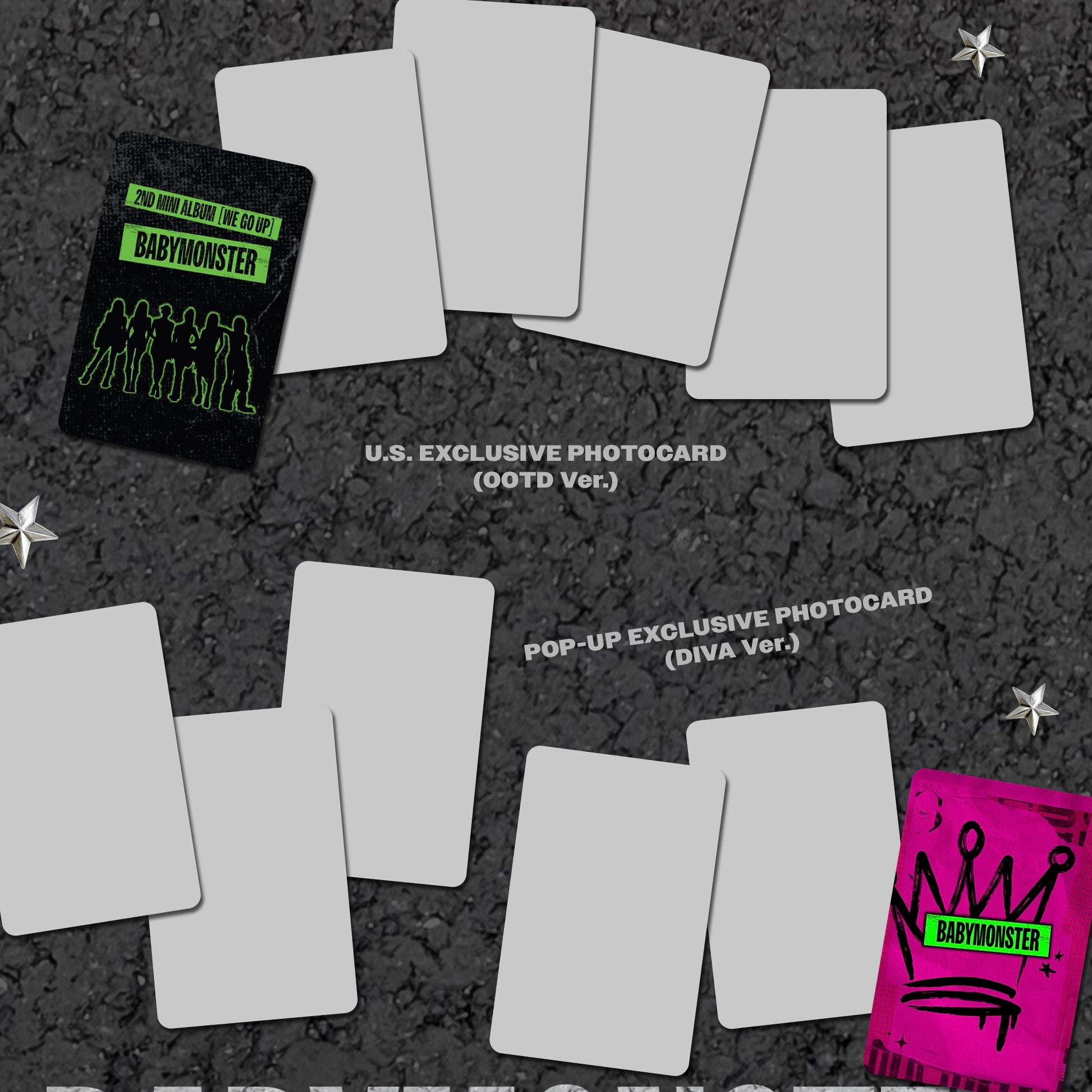 (PRE-ORDER) [HELLO82] (POP-UP EXCLUSIVE) BABYMONSTER - WE GO UP (PATTERN VER.) (6 VERSIONS) RANDOM - LightUpK