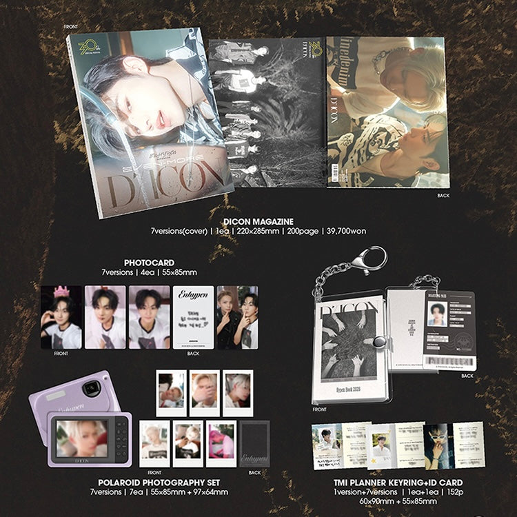 (PRE-ORDER) DICON VOLUME N°30 SPECIAL EDITION ENHYPEN [EVEN-MORE B-TYPE] (7 VERSIONS) - LightUpK