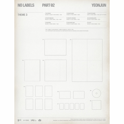 (PRE-ORDER) YEONJUN (TXT) - NO LABELS: PART 02 (3 VERSIONS) RANDOM