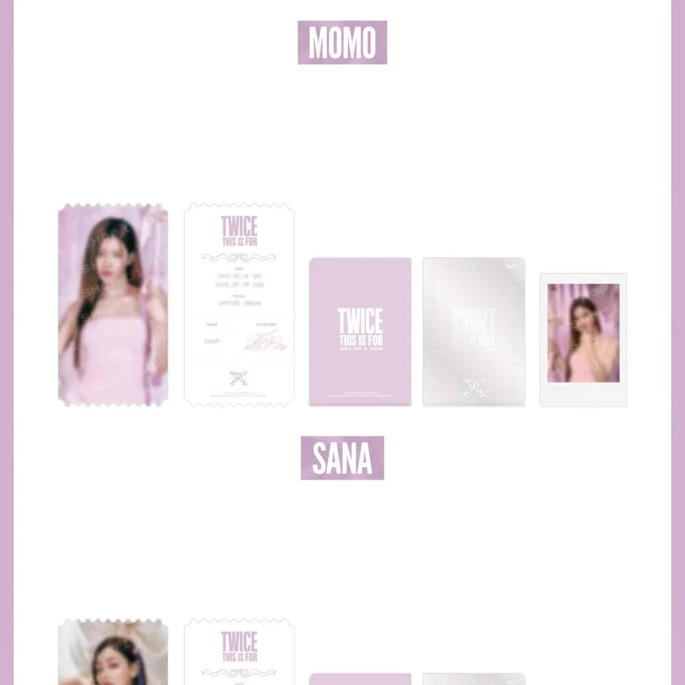 (PRE-ORDER) TWICE - TWICE <THIS IS FOR> WORLD TOUR IN INCHEON MD - SPECIAL TICKET SET (9 VERSIONS) - LightUpK