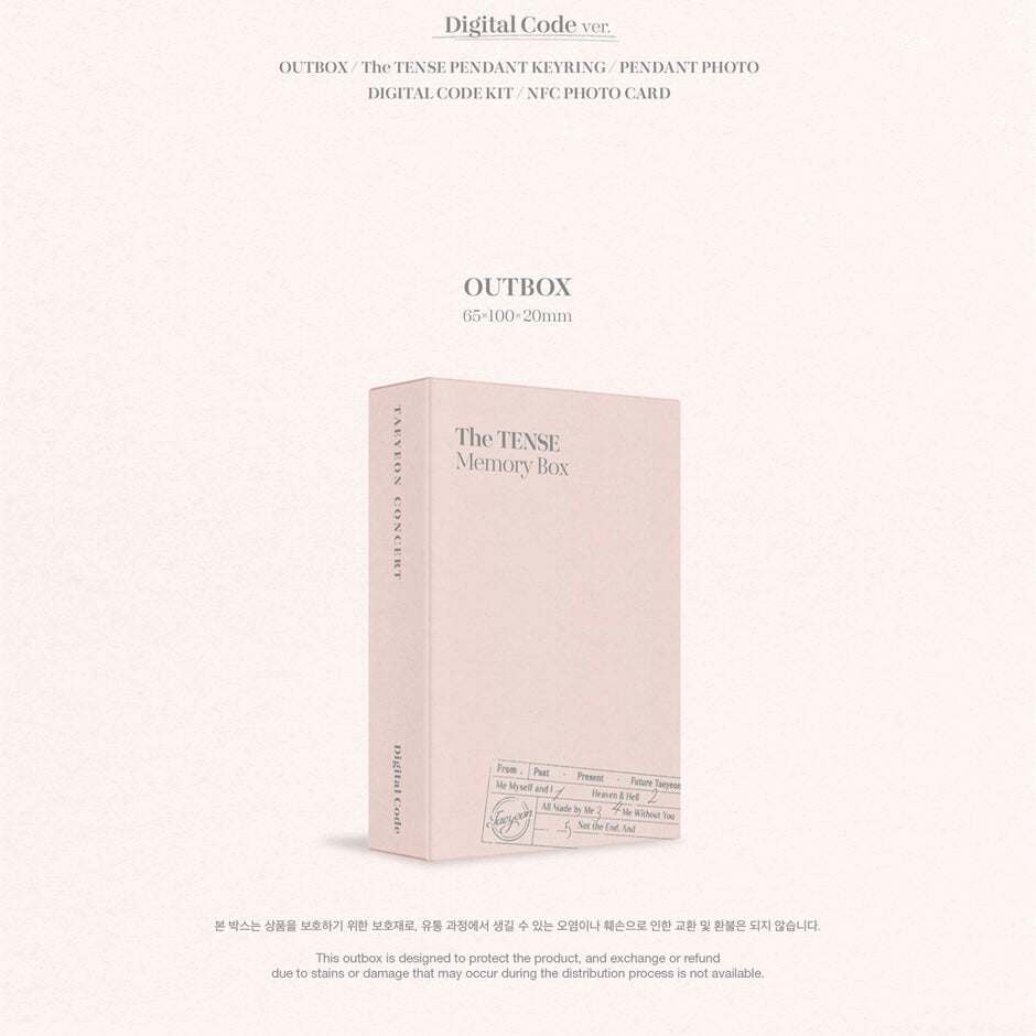 (PRE-ORDER) TAEYEON CONCERT THE TENSE MEMORY BOX DIGITAL CODE - LightUpK