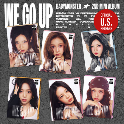 (PRE-ORDER) [HELLO82] (POP-UP EXCLUSIVE) BABYMONSTER - WE GO UP (PATTERN VER.) (6 VERSIONS) RANDOM - LightUpK