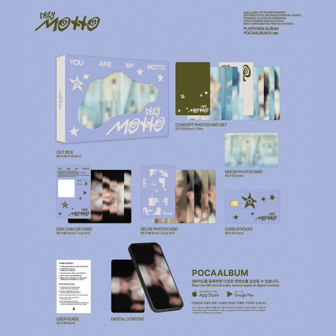 (PRE-ORDER) ITZY - [MOTTO] POCAALBUM VER. (2 VERSIONS) RANDOM - LightUpK