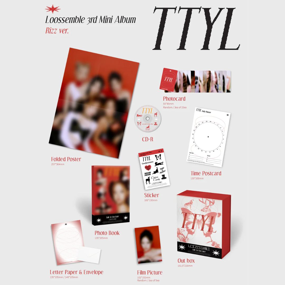 [HELLO82 EXCLUSIVE] LOOSSEMBLE - 3RD MINI ALBUM [TTYL] (3 VERSIONS)