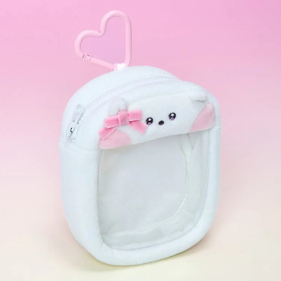 BT21 minini CLEAR BAG CHARM POUCH RIBBONED U (7 VERSIONS) - LightUpK