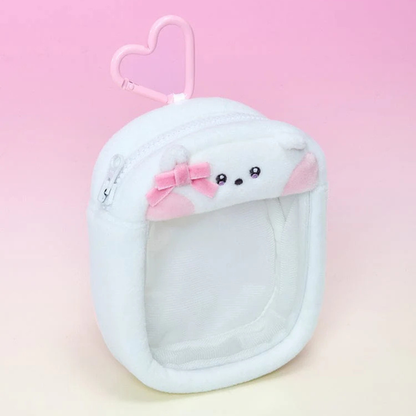 BT21 minini CLEAR BAG CHARM POUCH RIBBONED U (7 VERSIONS) - LightUpK