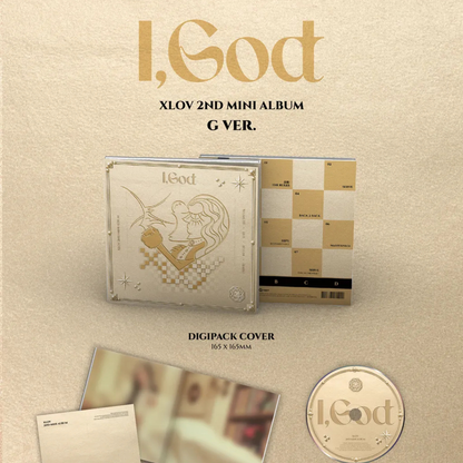 (PRE-ORDER) XLOV - 2ND MINI ALBUM [I,GOD] (4 VERSIONS) RANDOM - LightUpK