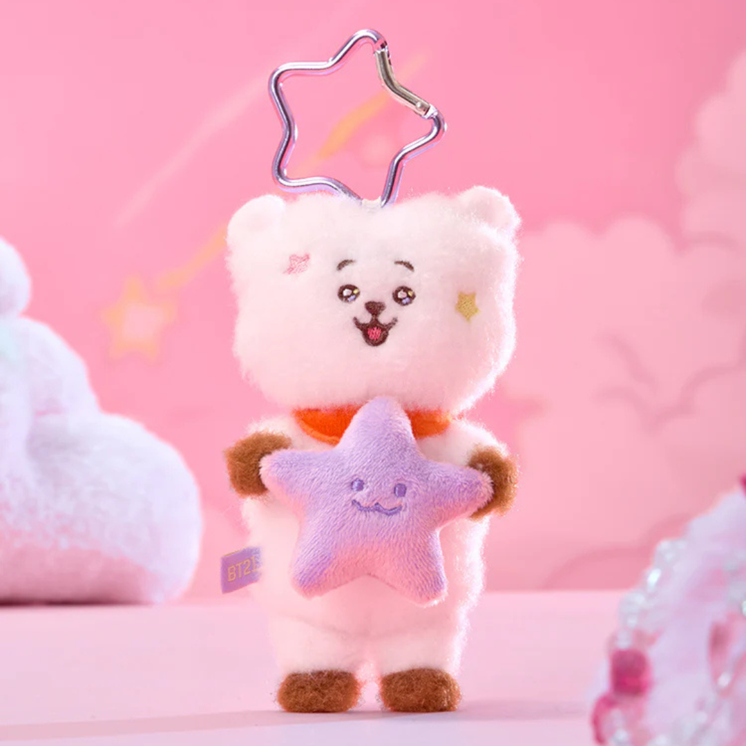 BTS - BT21 PURPLE STAR PLUSH KEYRING THE JOURNEY (7 VERSIONS) - LightUpK