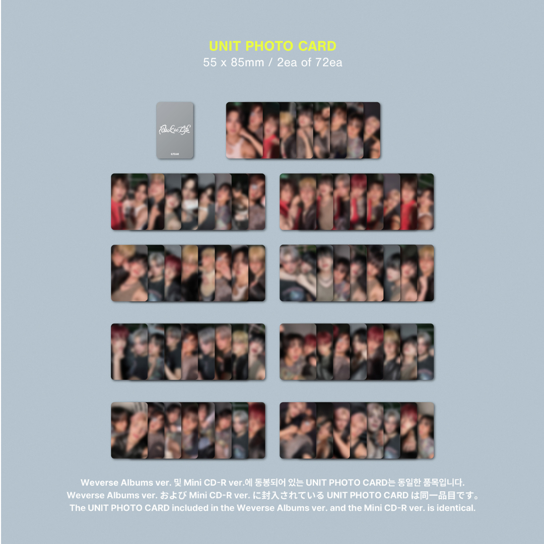 (PRE-ORDER) &TEAM - KR 1ST MINI ALBUM [BACK TO LIFE] PHOTOCARD BOX (WEVERSE ALBUMS VER.) - LightUpK