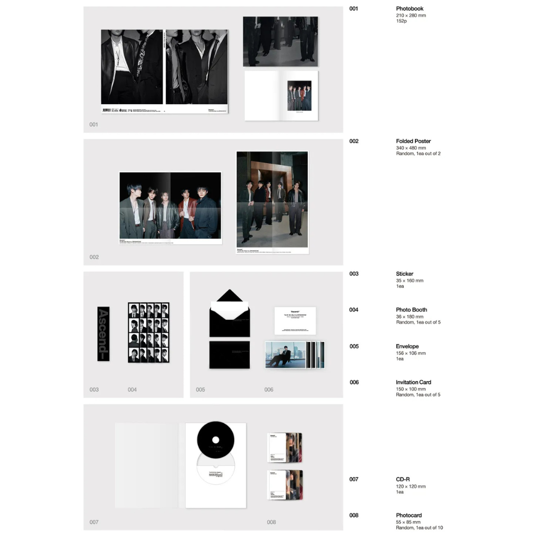 (PRE-ORDER) ZEROBASEONE - THE 6TH MINI ALBUM [ASCEND-] (2 VERSIONS) RANDOM - LightUpK