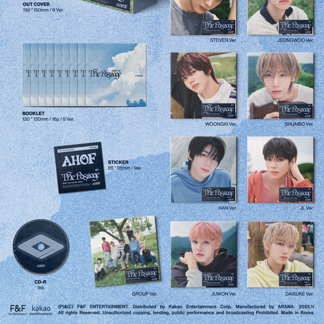 AHOF - 2ND MINI ALBUM [THE PASSAGE] (DIGIPACK VER.) (9 VERSIONS)