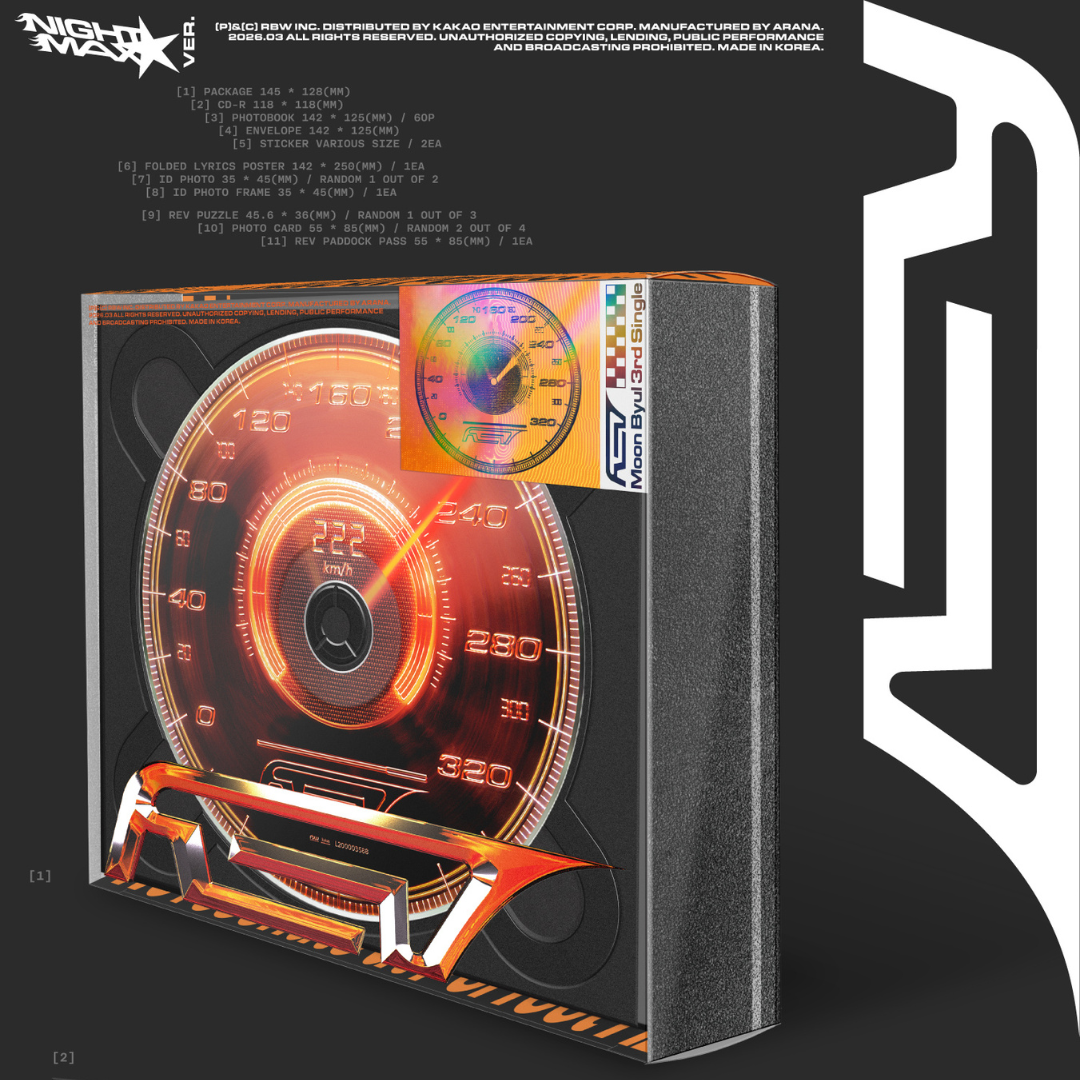 (PRE-ORDER) MOON BYUL - 3RD SINGLE [REV] (2 VERSIONS) RANDOM - LightUpK