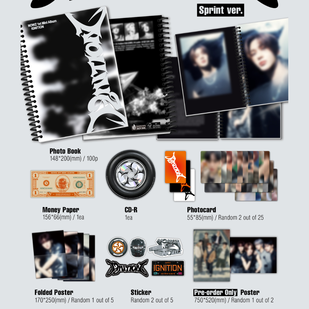 NOWZ - 1ST MINI ALBUM [IGNITION] (2 VERSIONS) - LightUpK