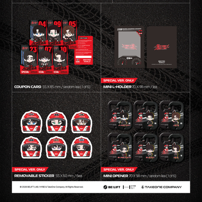 (PRE-ORDER) ENHYPEN - WORLD COUPON CARD COLLECTION (SPEED RACER SPECIAL VER.) - LightUpK