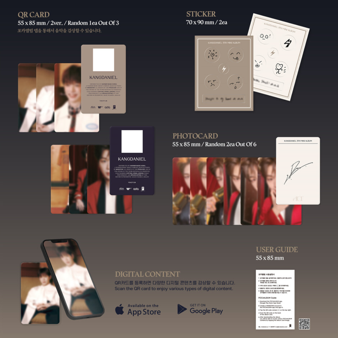 KANG DANIEL - 5TH MINI ALBUM [ACT] (POCA ALBUM) (2 VERSIONS)