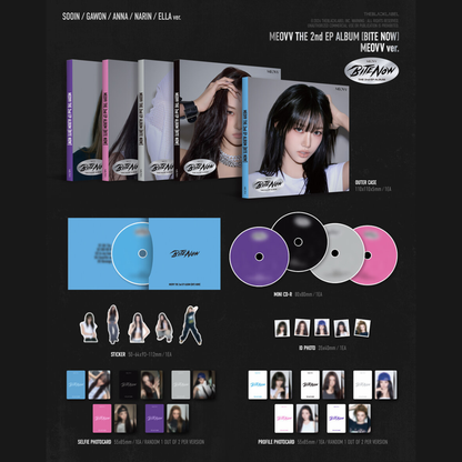 (PRE-ORDER) MEOVV - THE 2ND EP ALBUM [BITE NOW] (MEOVV VER.) (5 VERSIONS) RANDOM - LightUpK