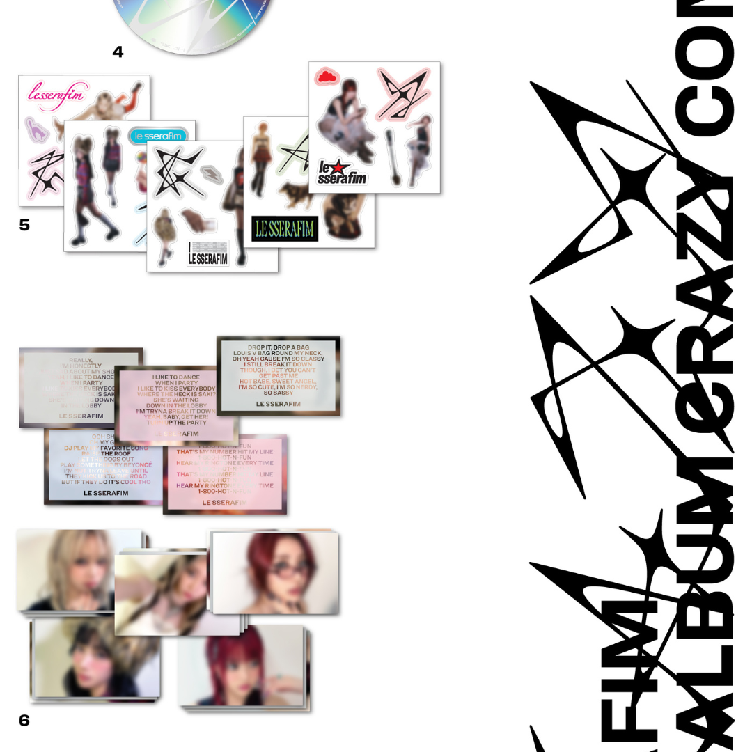 LE SSERAFIM - 4TH MINI ALBUM 'CRAZY' COMPACT VER. (5 VERSIONS)