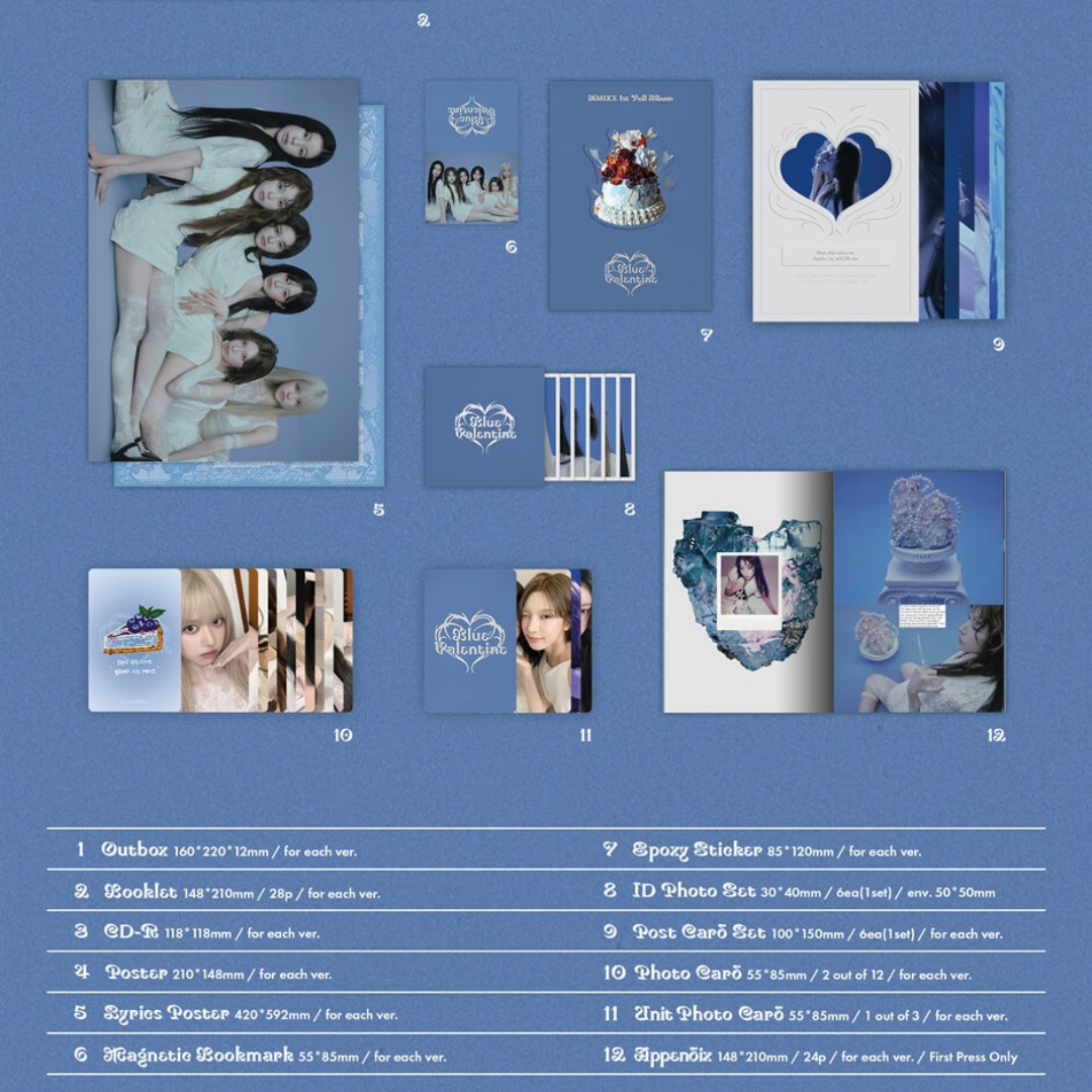 (PRE-ORDER) NMIXX - BLUE VALENTINE (3 VERSIONS) RANDOM - LightUpK