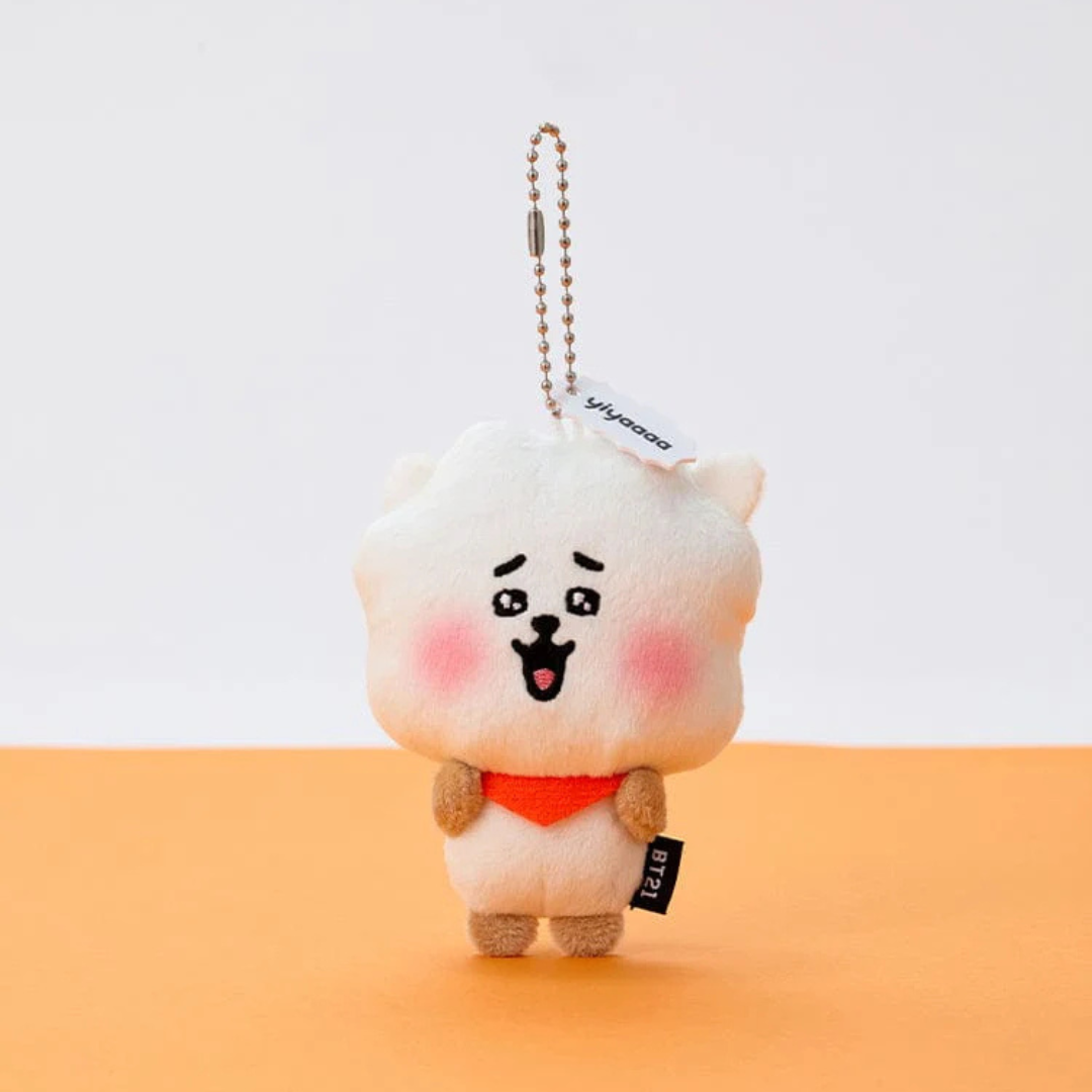 BT21 HEARTBEAT PLUSH KEYRING TODAY'S FACE (7 VERSIONS) - LightUpK