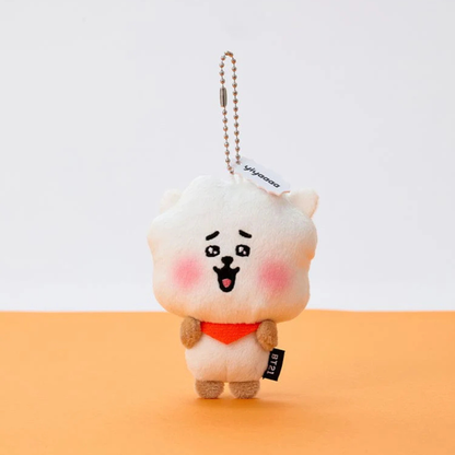 BT21 HEARTBEAT PLUSH KEYRING TODAY'S FACE (7 VERSIONS) - LightUpK