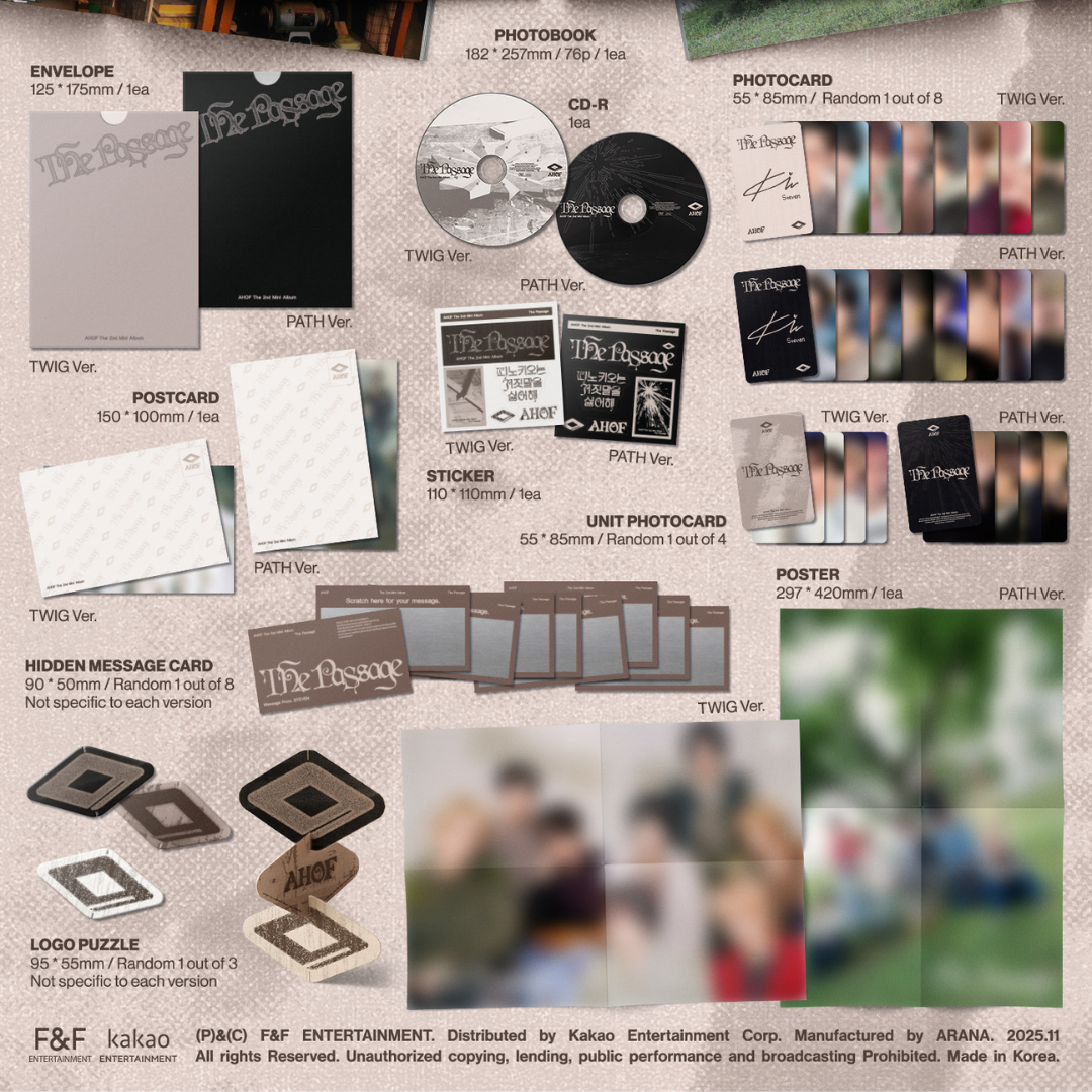 AHOF - 2ND MINI ALBUM [THE PASSAGE] (PHOTOBOOK VER.) (2 VERSIONS)