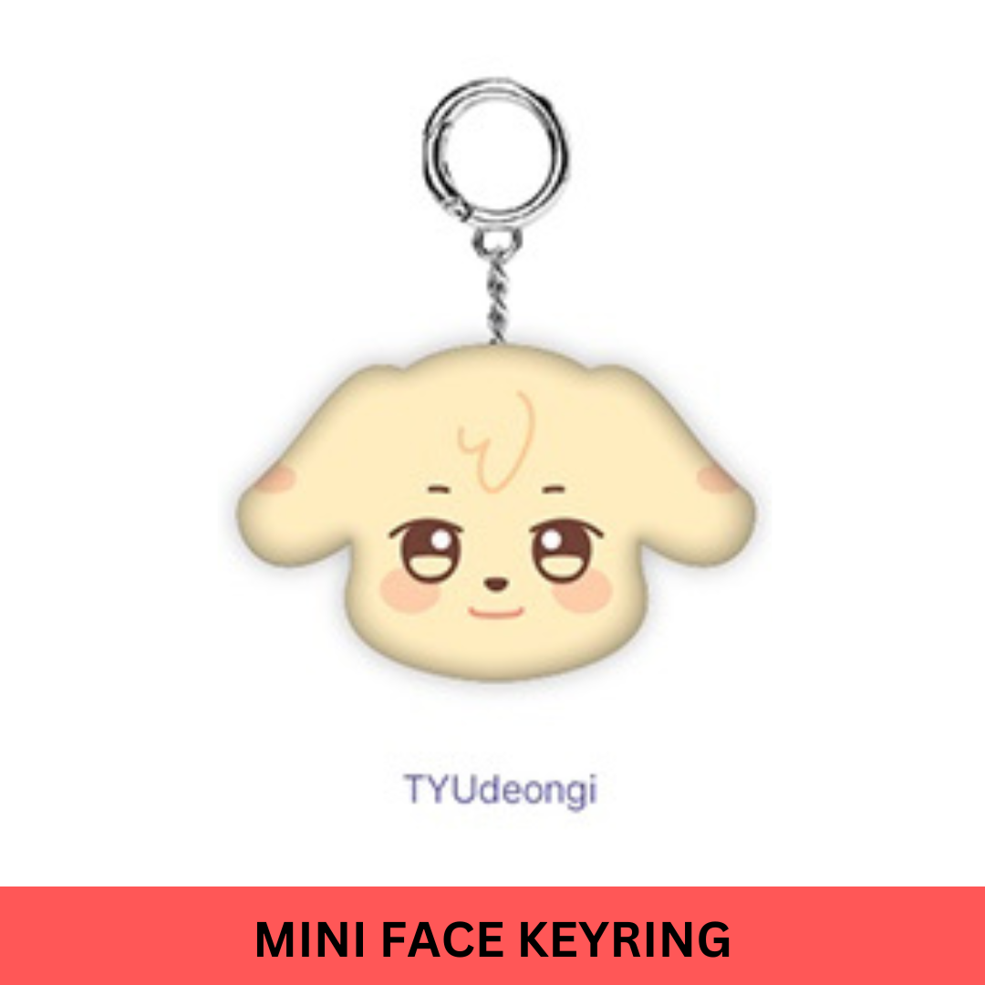 ATEEZ X ANITEEZ [ANITEEZ IN DREAMLAND] MD 03. MINI FACE KEYRING  (8 VERSIONS) - LightUpK