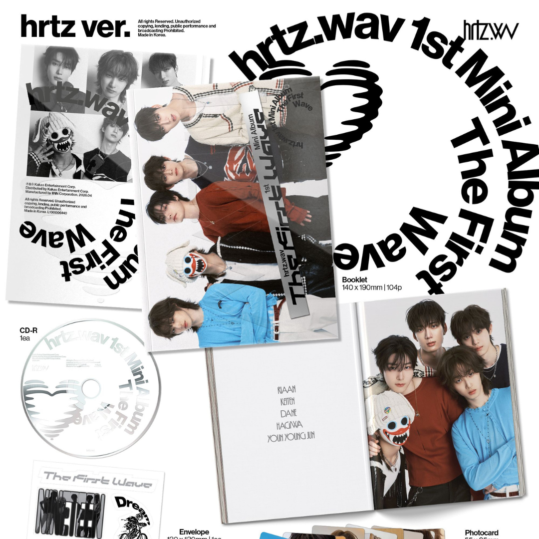 HRTZ.WAV - 1ST MINI ALBUM [THE FIRST WAVE] (2 VERSIONS) - LightUpK