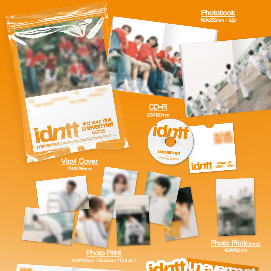 IDNTT - MINI ALBUM [UNEVERMET] (2 VERSIONS) - LightUpK