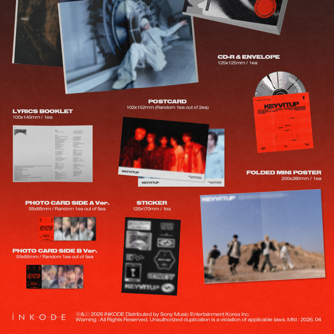 (PRE-ORDER) KEYVITUP - 1ST EP ALBUM [KEYVITUP] (2 VERSIONS) RANDOM - LightUpK