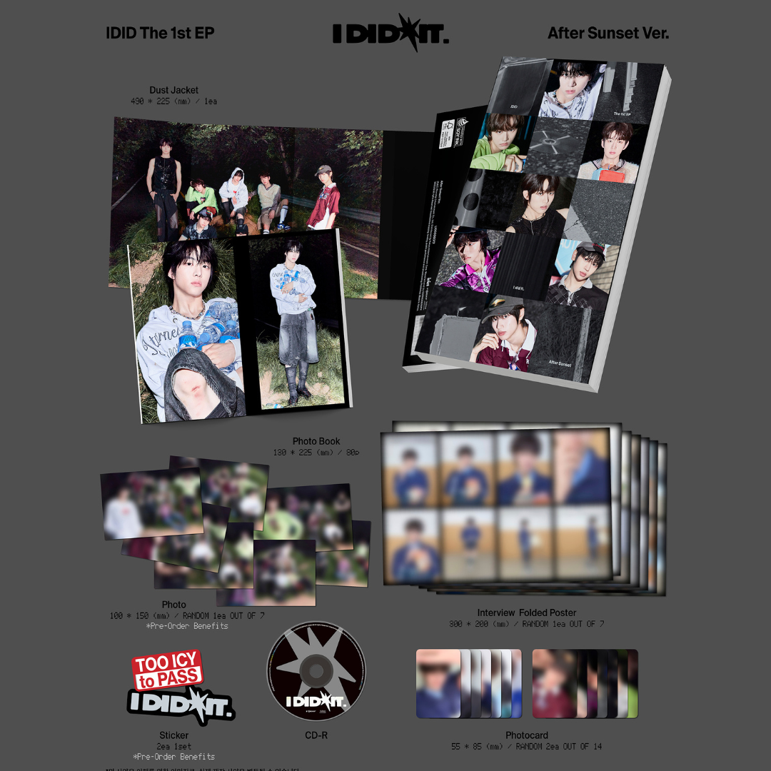 (PRE-ORDER) IDID - THE 1ST EP [I DID IT] (2 VERSIONS) RANDOM - LightUpK