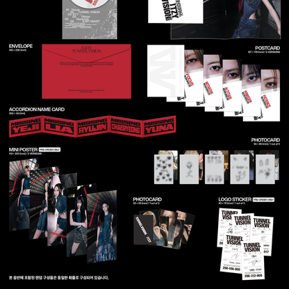 ITZY - TUNNEL VISION (MEMBER VER.) (5 VERSIONS)