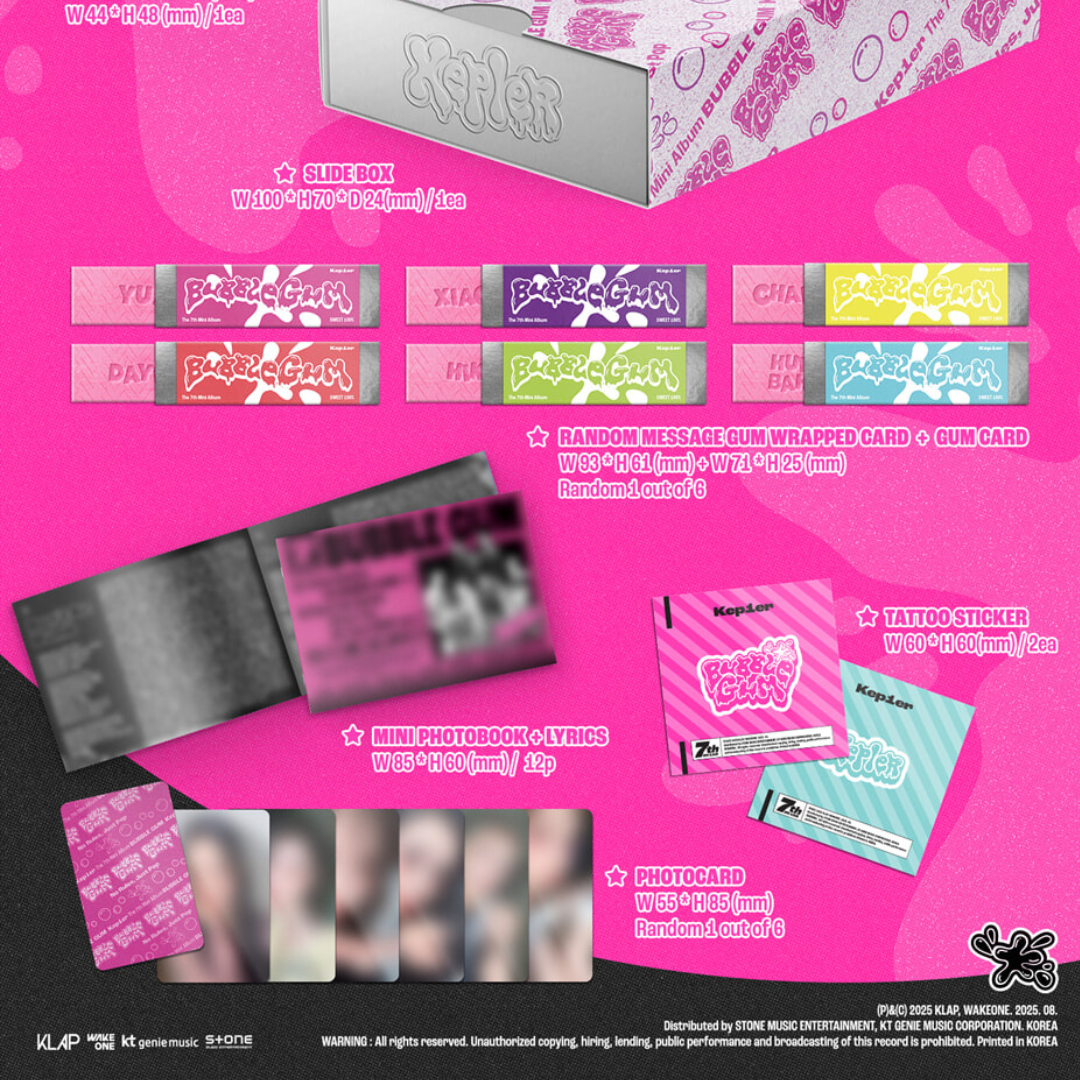 (PRE-ORDER) KEP1ER - THE 7TH MINI ALBUM [BUBBLE GUM] (RUSH VER.) - LightUpK