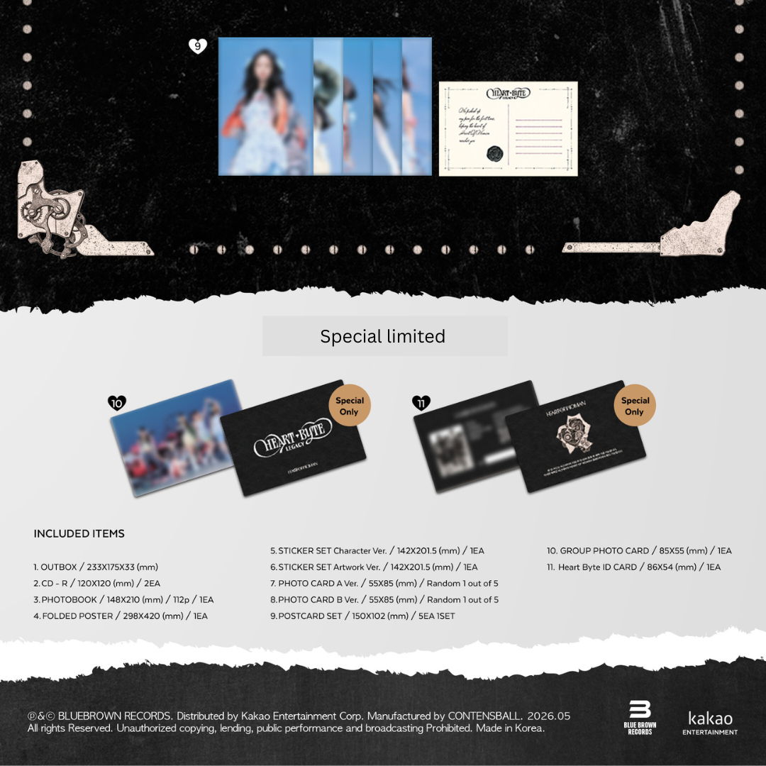 (PRE-ORDER) HEART OF WOMAN - THE 1ST ALBUM [HEART BYTE : LEGACY] (GOLDEN ERA VER.)(SPECIAL LIMITED) (2CD) - LightUpK