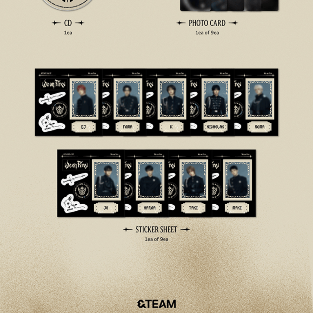 (PRE-ORDER) &TEAM - 3RD EP [WE ON FIRE] STANDARD EDITION - LightUpK