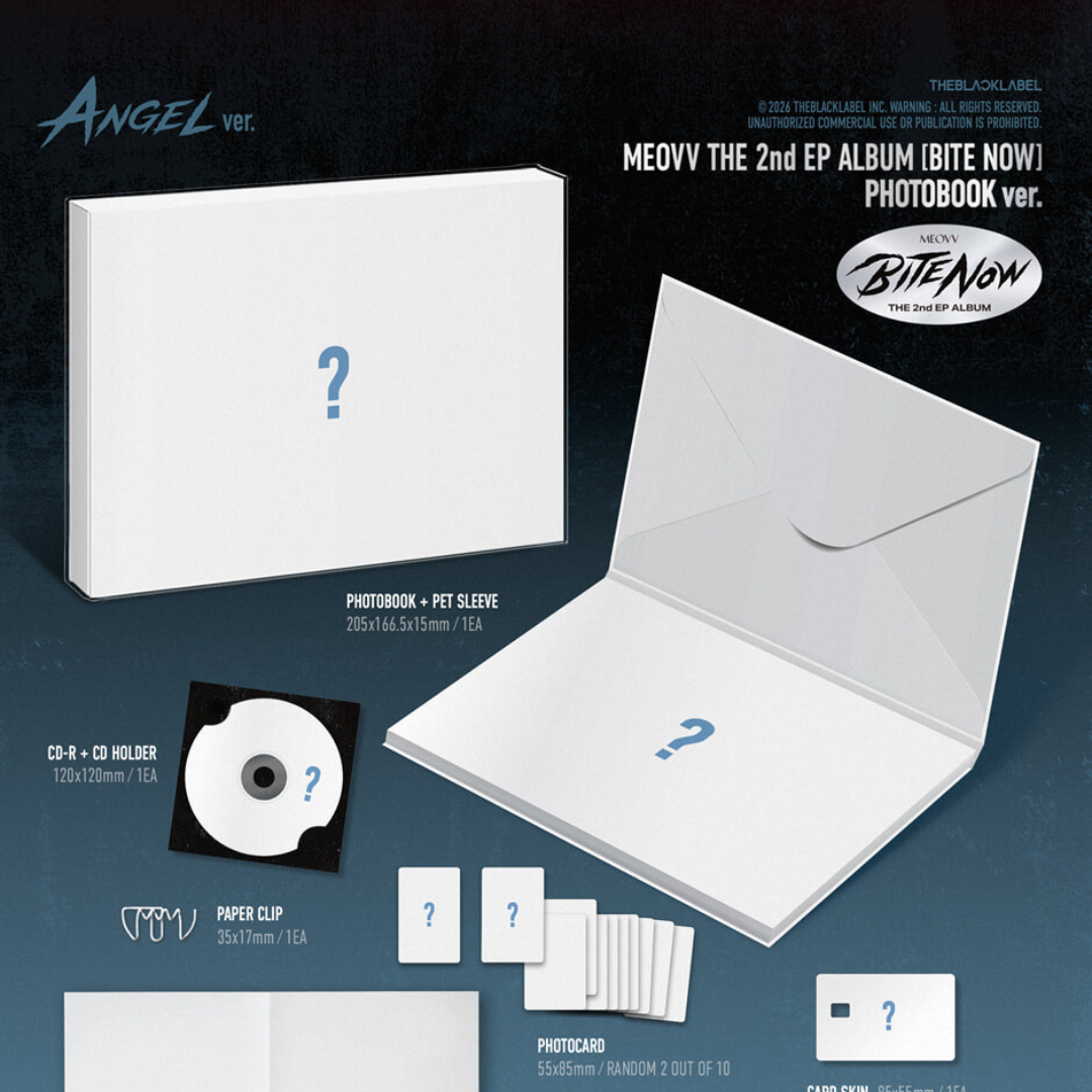 (PRE-ORDER) MEOVV - THE 2ND EP ALBUM [BITE NOW] PHOTOBOOK VER. (2 VERSIONS) RANDOM - LightUpK