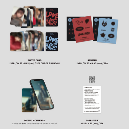 H1-KEY - 3E MINI ALBUM [AMOUR OU HAINE] (POCA) (2 VERSIONS)