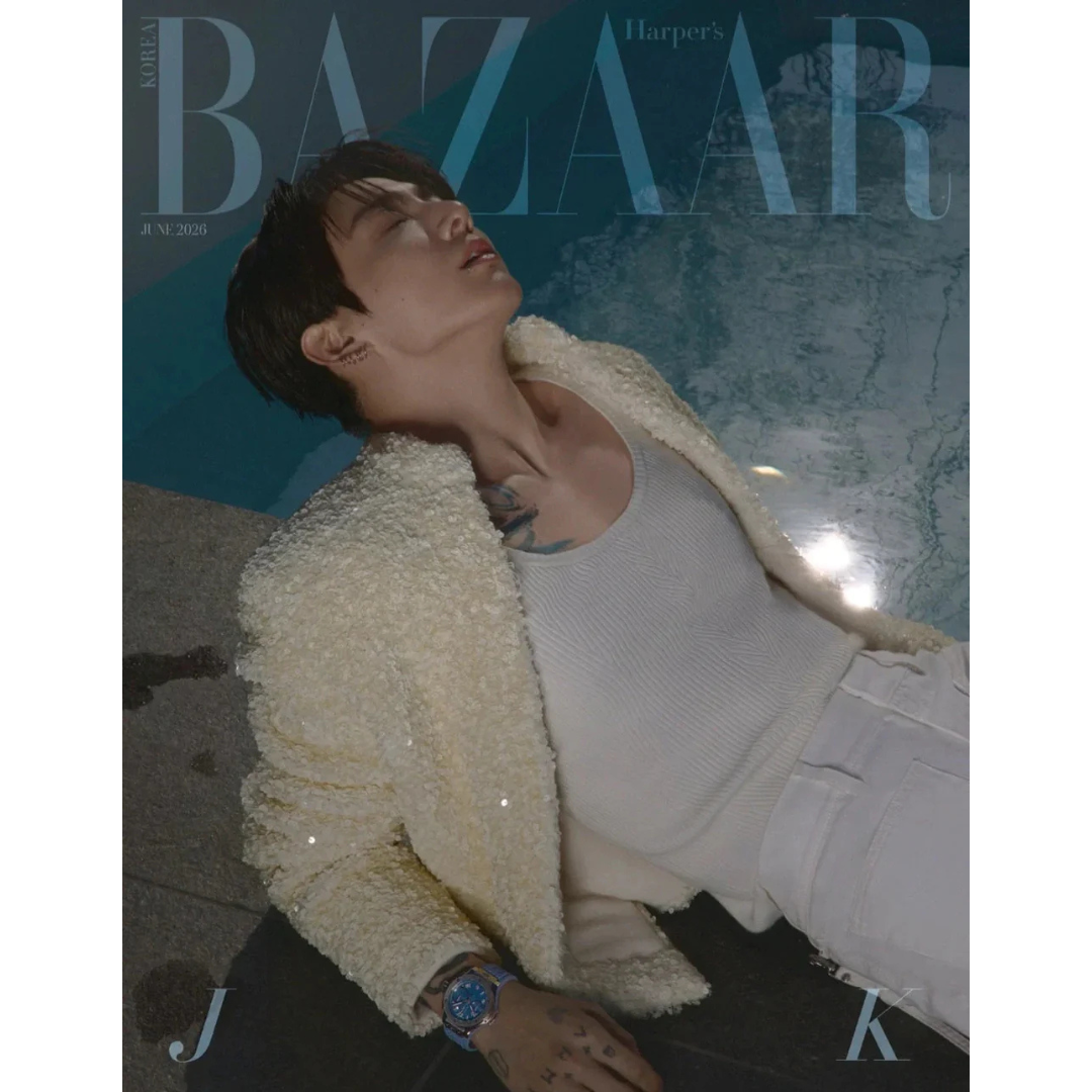 (PRE-ORDER) BAZAAR 6. 2026 ISSUE (COVER: BTS JUNGKOOK) (6 VERSIONS) - LightUpK