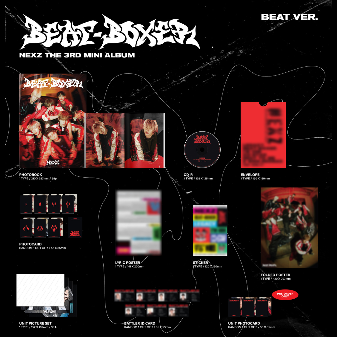 (PRE-ORDER) NEXZ - 3RD MINI ALBUM [BEAT-BOXER] (2 VERSIONS) RANDOM - LightUpK