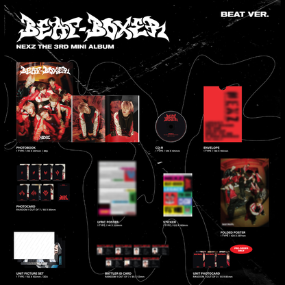 (PRE-ORDER) NEXZ - 3RD MINI ALBUM [BEAT-BOXER] (2 VERSIONS) RANDOM - LightUpK