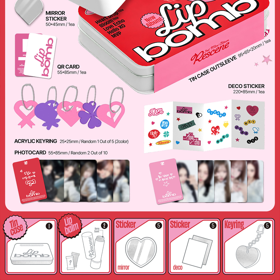 RESCENE - 3RD MINI ALBUM [LIP BOMB] (QR) (LIP BALM VER.)