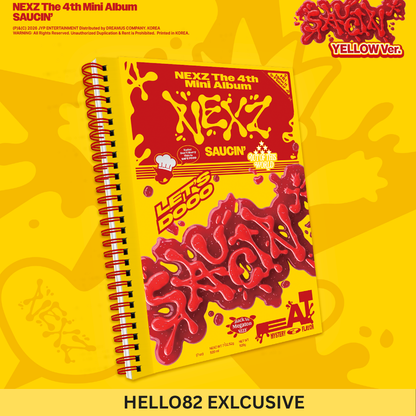 (PRE-ORDER) [hello82] [hello82 EXCLUSIVE] NEXZ - 4TH MINI ALBUM [SAUCIN'] (2 VERSIONS)