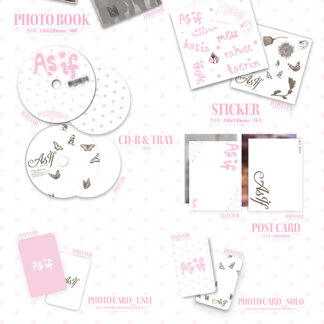 (PRE-ORDER) IFEYE - 3RD EP [AS IF] (PHOTOBOOK VER.) (2 VERSIONS) RANDOM - LightUpK