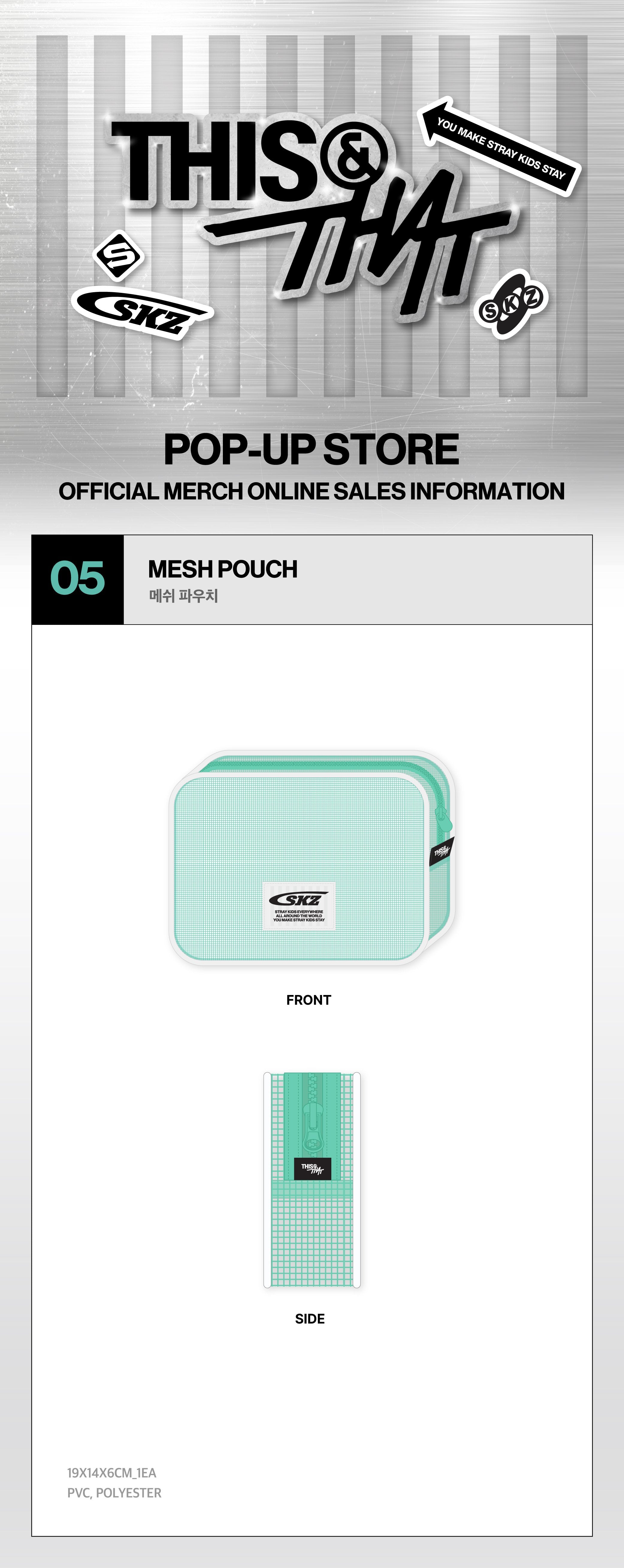 (PRE-ORDER) STRAY KIDS - MESH POUCH - THIS & THAT MD