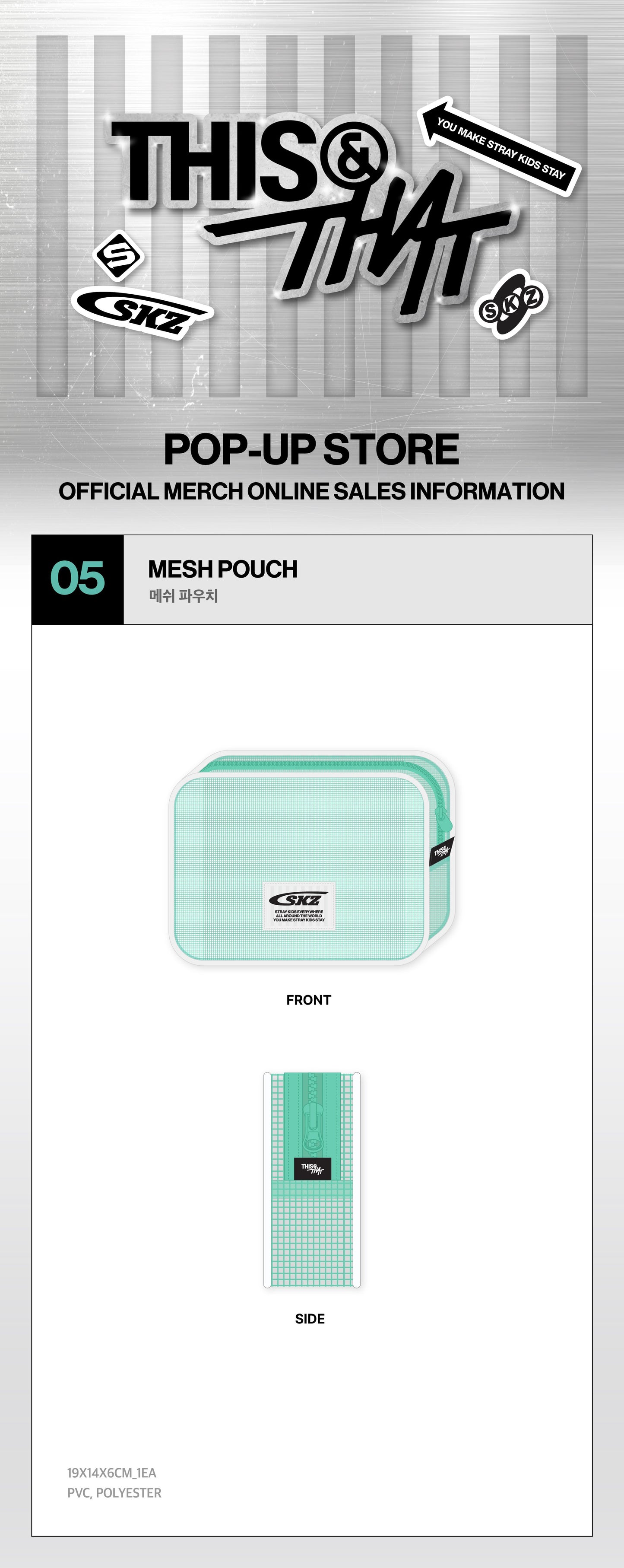 (PRE-ORDER) STRAY KIDS - MESH POUCH - THIS & THAT MD