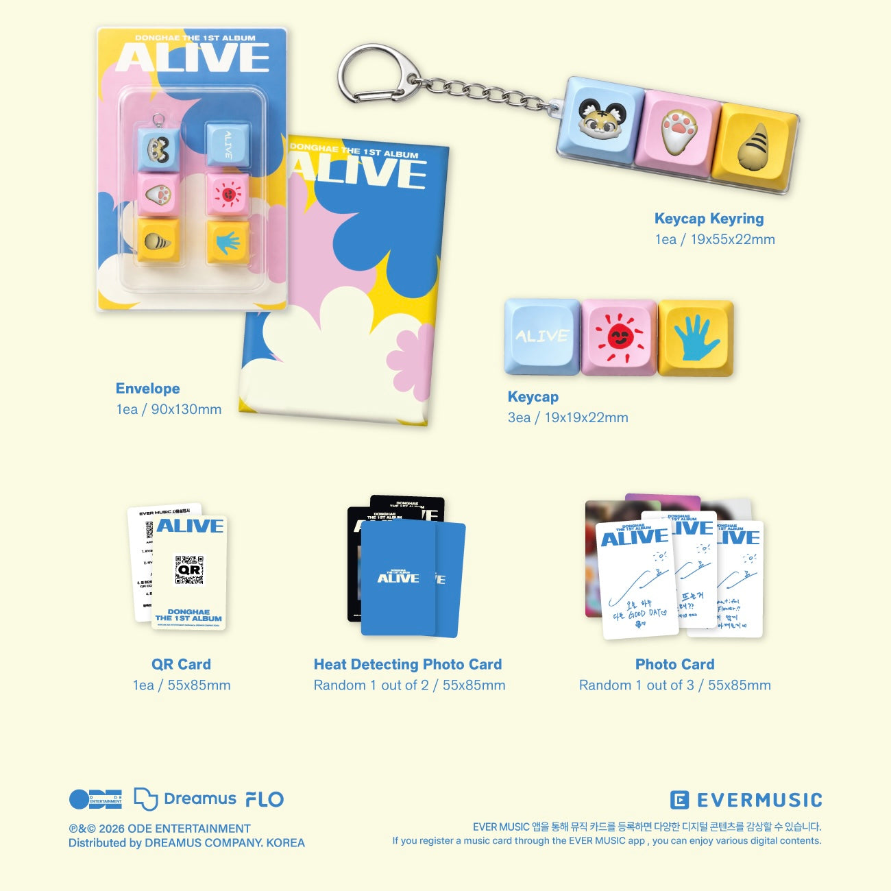 (PRE-ORDER) DONGHAE - 1ST ALBUM [ALIVE] (KEYCAP VERSION) - LightUpK