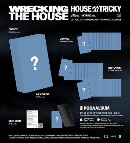 (PRE-ORDER) XIKERS - 6TH MINI ALBUM [HOUSE OF TRICKY : WRECKING THE HOUSE] (KEYRING VER.) (POCAALBUM) - LightUpK