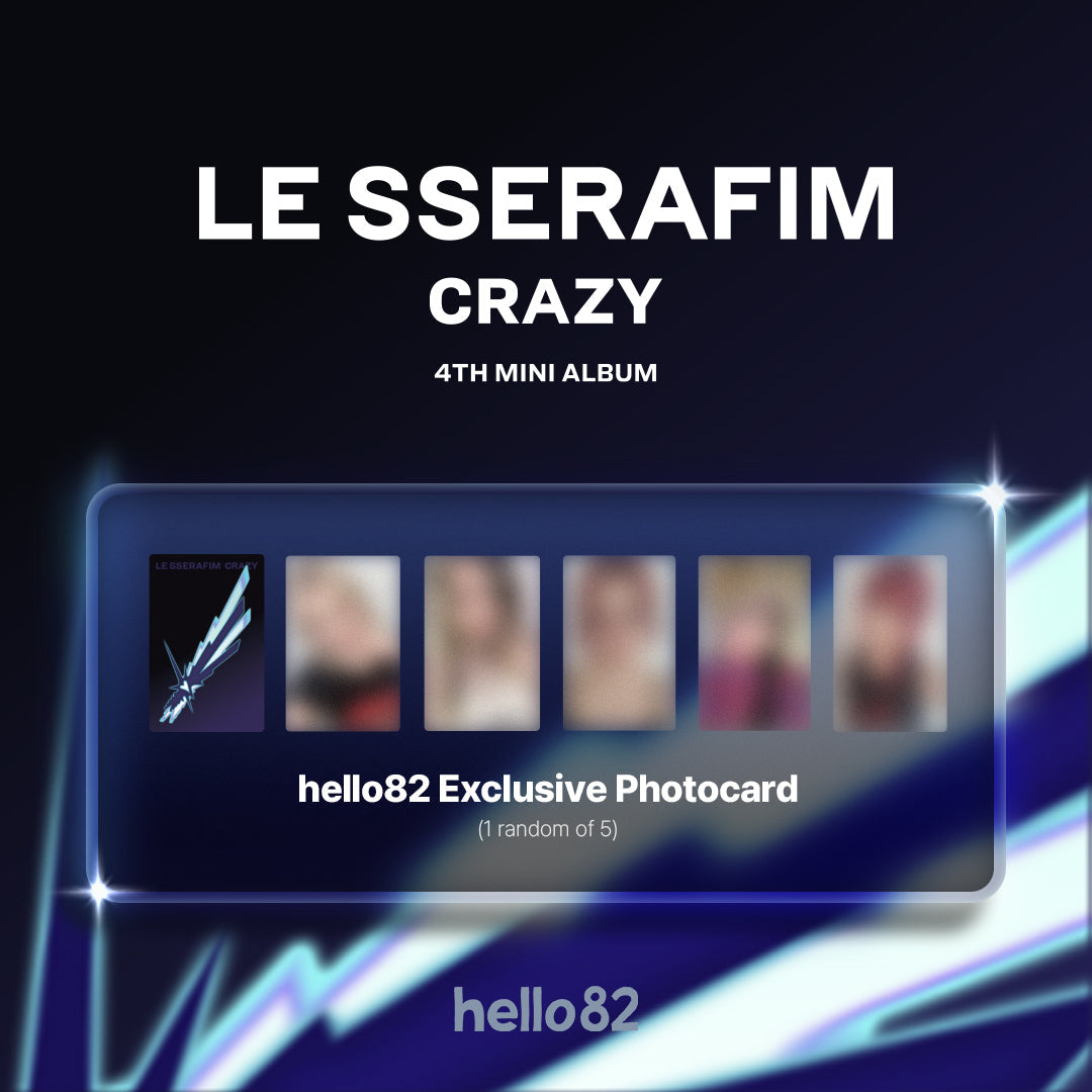 [HELLO82 EXCLUSIVE] LE SSERAFIM - 4TH MINI ALBUM 'CRAZY' (3 VERSIONS)